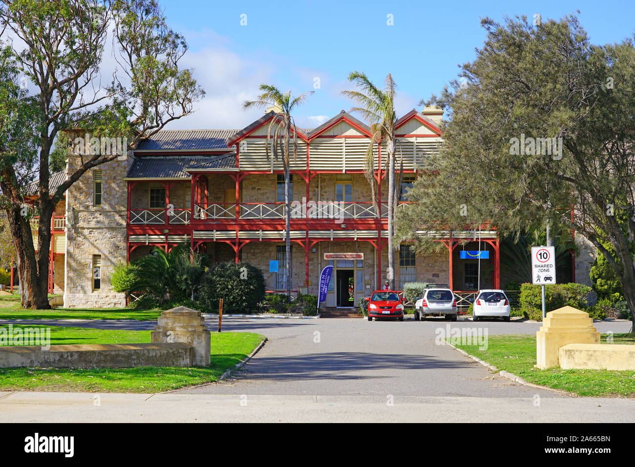 GERALDTON, AUSTRALIA -9 LUG 2019- Vista del centro storico della città di Geraldton, una città costiera nel Mid West regione del Western Australia. Foto Stock