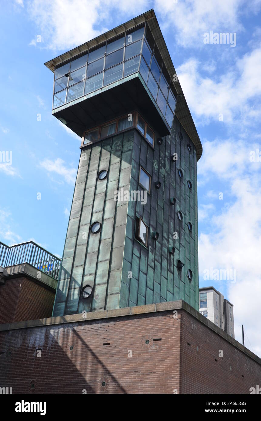 Torre di controllo su Langebro, Copenaghen Foto Stock