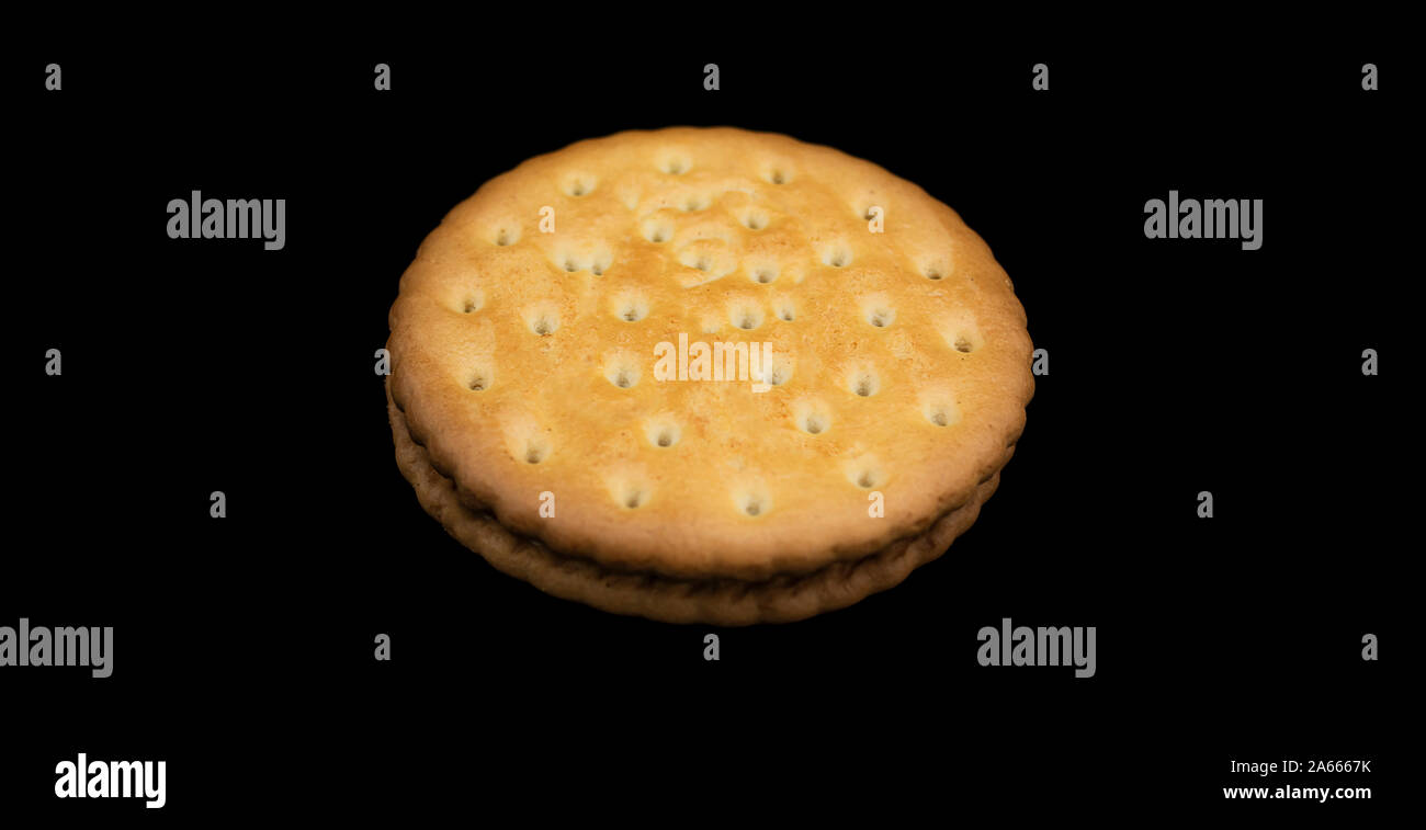 Golden Biscotti ripieni di cioccolato per bambini e adulti Foto Stock