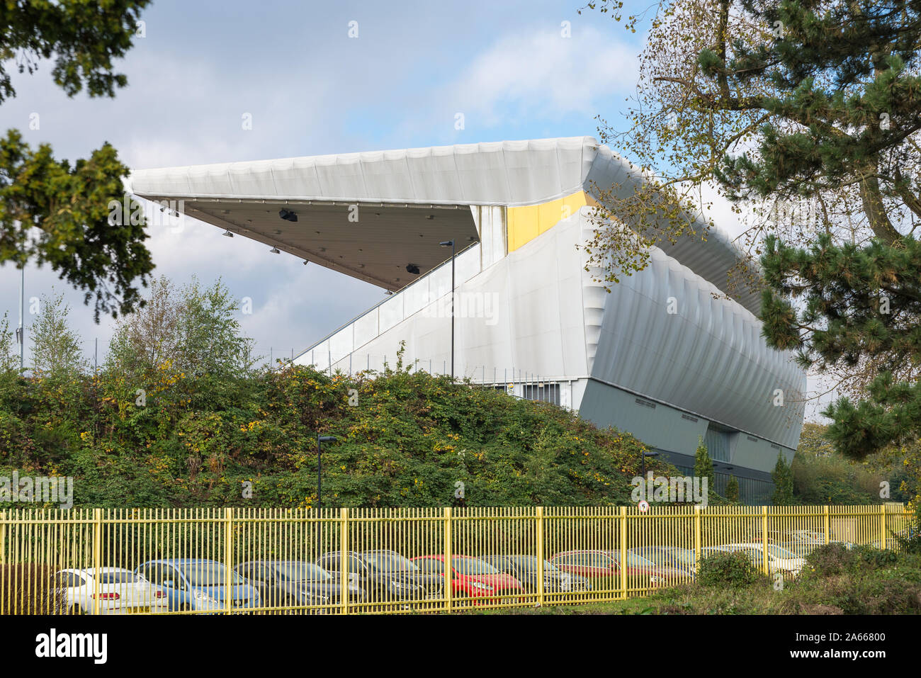 Il Alexander Stadio Sportivo in Perry Barr, Birmingham viene riproposto in preparazione per i Giochi del Commonwealth nel 2022 che si terrà a Birmingham Foto Stock