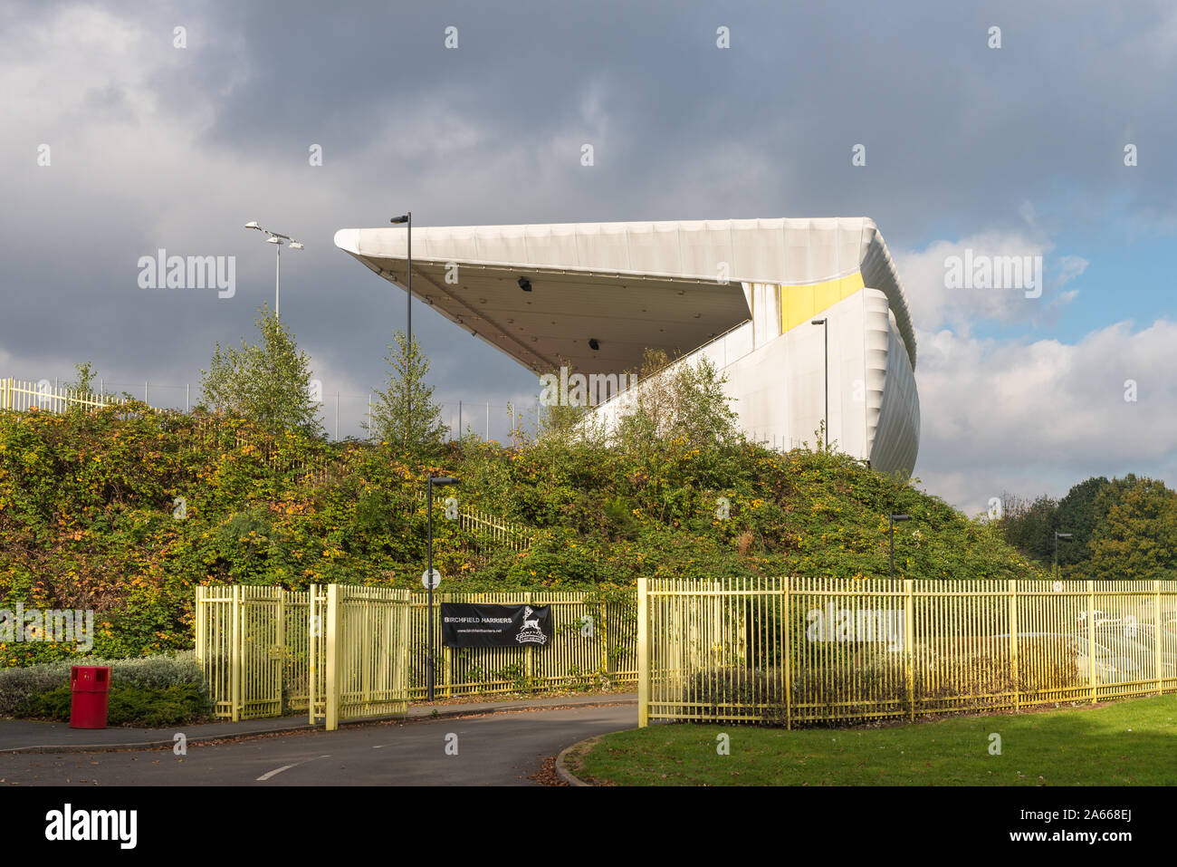 Il Alexander Stadio Sportivo in Perry Barr, Birmingham viene riproposto in preparazione per i Giochi del Commonwealth nel 2022 che si terrà a Birmingham Foto Stock