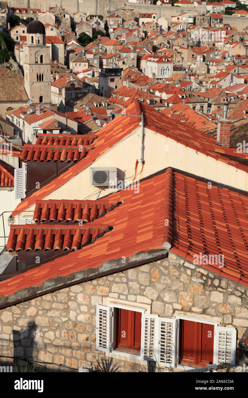 Croazia, Dubrovnik, casa, tetto, architettura tradizionale, Foto Stock