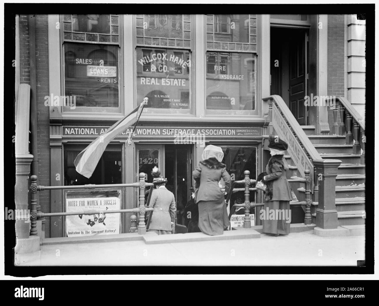 Donna suffragio. Sede centrale, NATIONAL AMERICAN WOMAN SUFFRAGE ASSOCIATION Foto Stock
