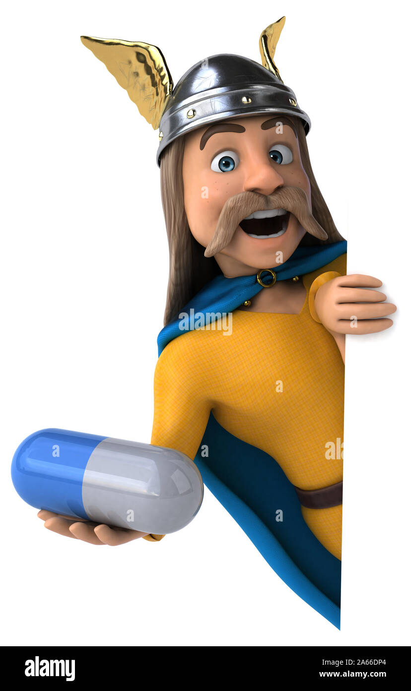 Divertimento gaulois - 3D illustrazione Foto Stock