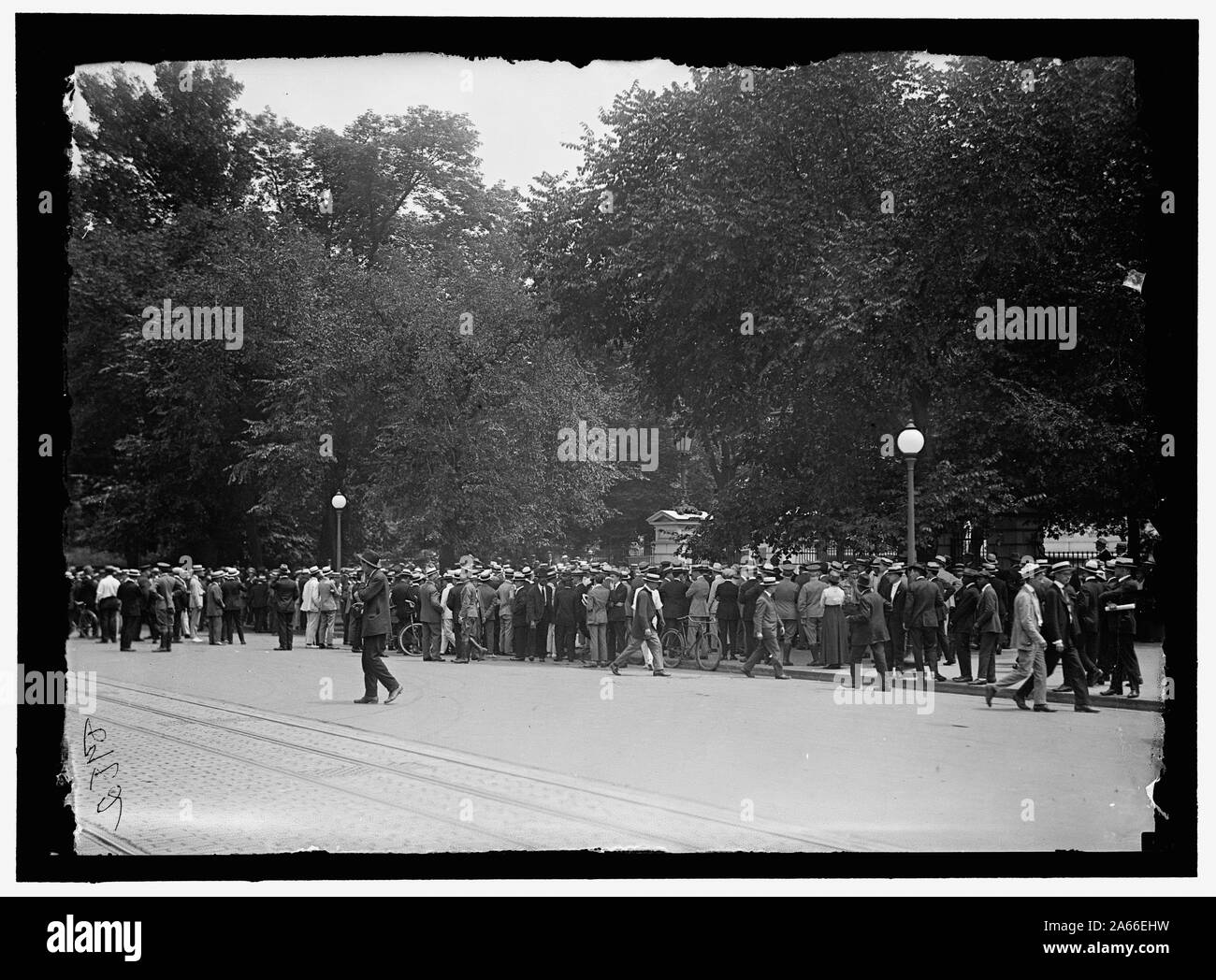 Donna suffragio riot al White House GATE Foto Stock