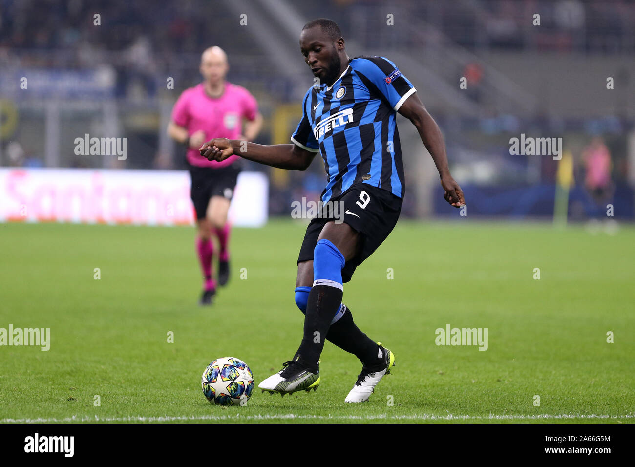 Millano, Italia. 23 ottobre 2019 . Uefa Champions League Gruppo F . FC Internazionale vs Borussia Dortmund. Romelu Lukaku di FC Internazionale. Foto Stock