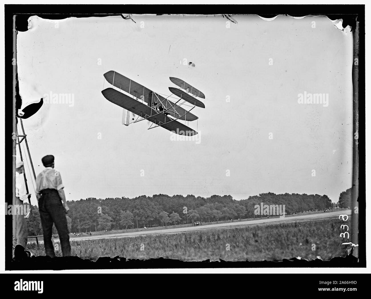 Voli WRIGHT, FORT MYER, VA, luglio 1909. Prima armata voli Foto Stock
