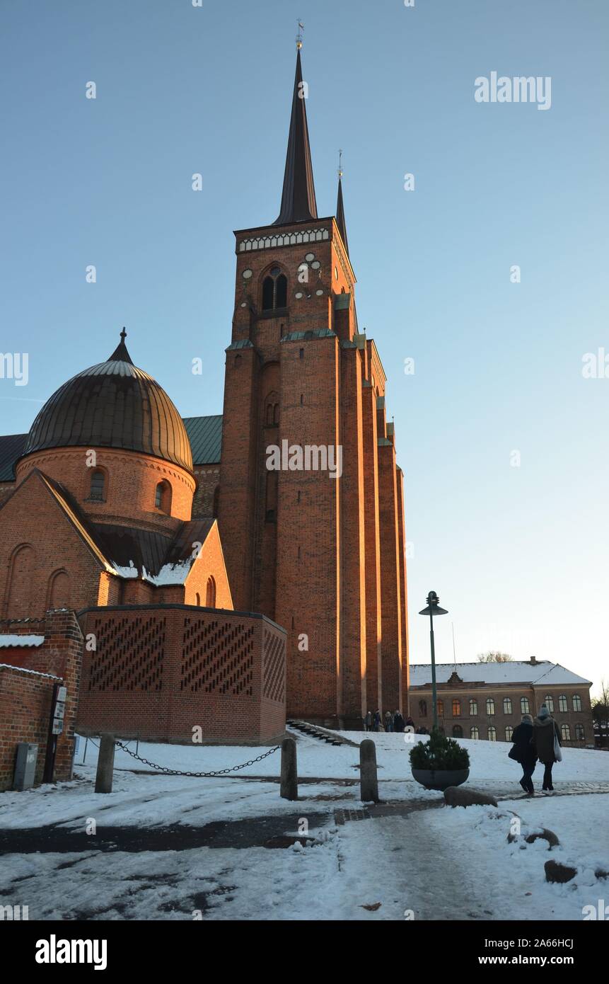 La Cattedrale di Roskilde Foto Stock