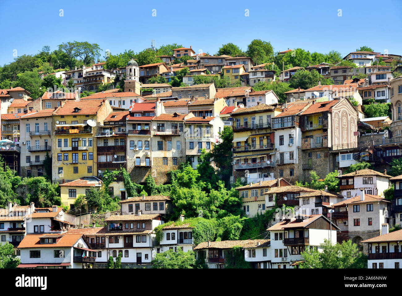 La città vecchia, Varosha, di Veliko Tarnovo. La Bulgaria Foto Stock