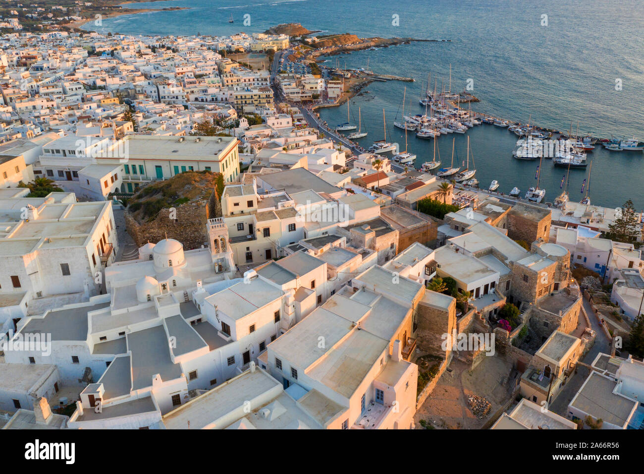 Grecia Cicladi, città di Naxos, il Tempio di Apollo Foto Stock