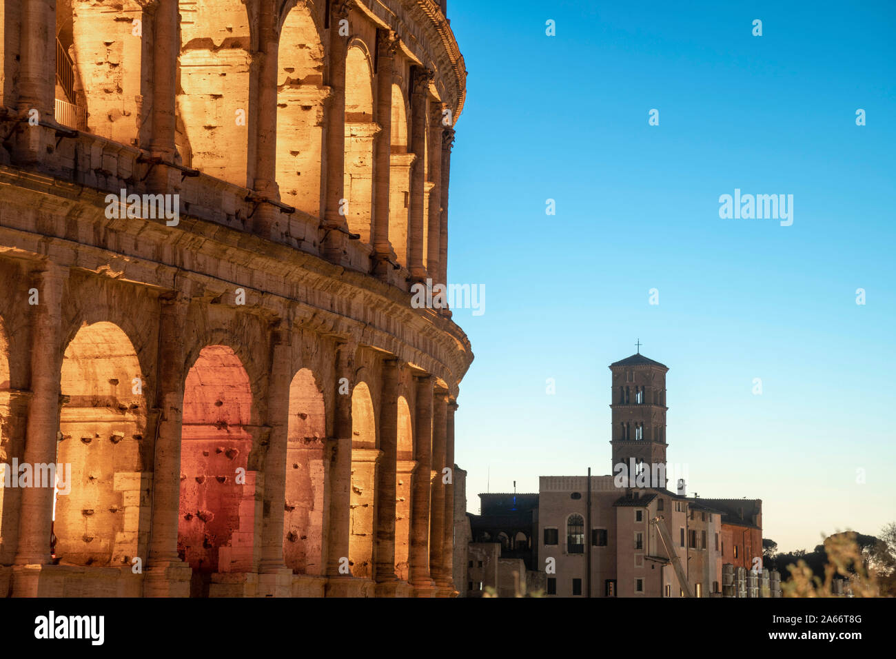 Italia Lazio Roma Colosseo Foto Stock