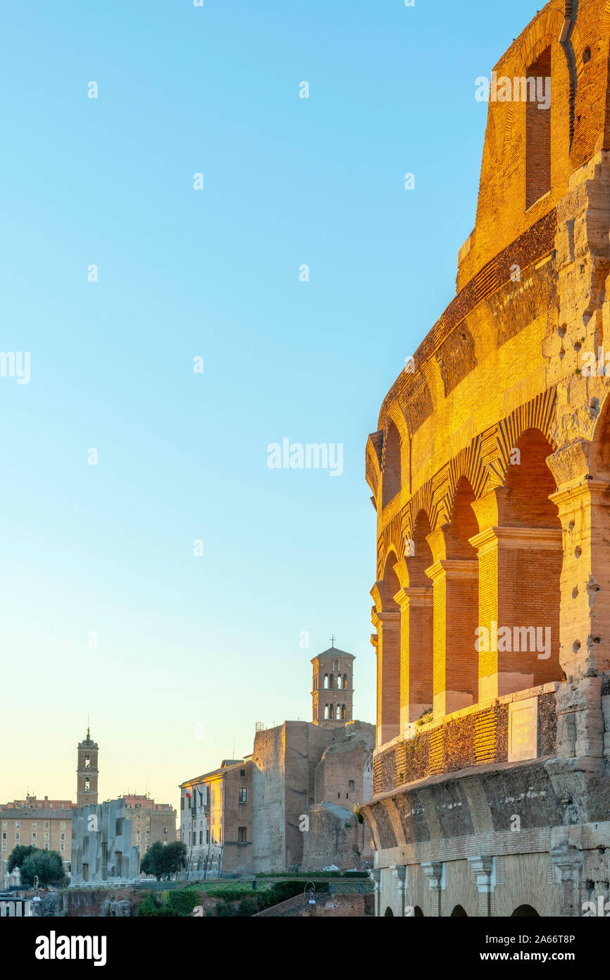 Italia Lazio Roma Colosseo Foto Stock