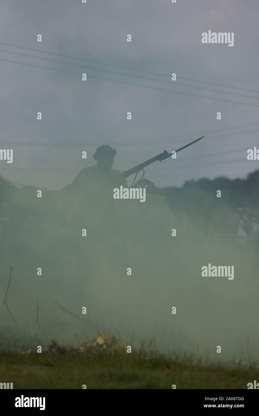 Selezione di immagini del Yorkshire esperienza di guerra 2019 Foto Stock