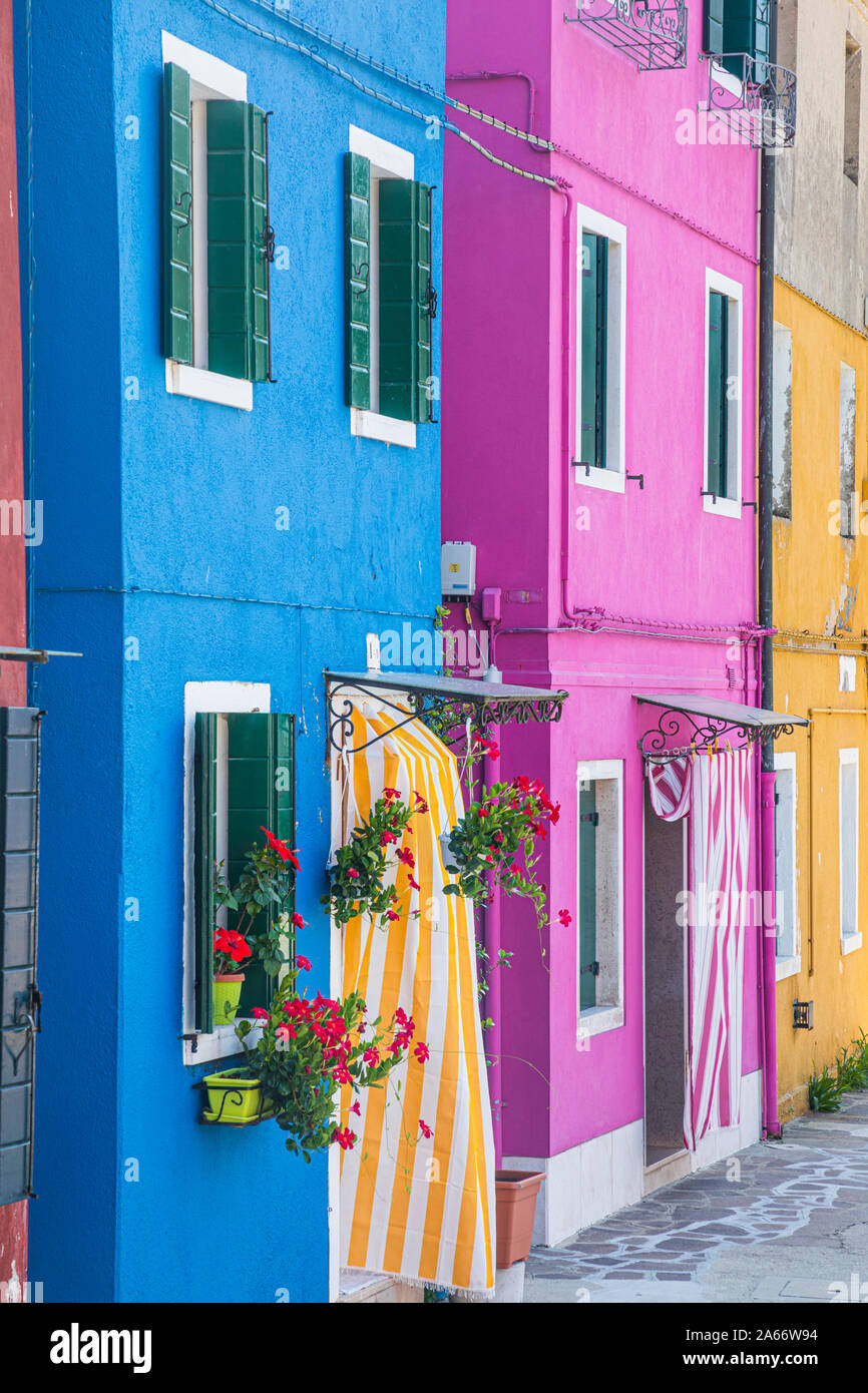 Burano, Venezia, Veneto, Italia Foto Stock