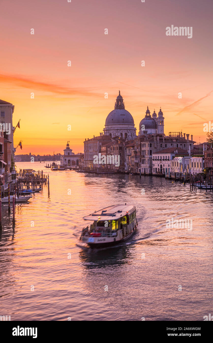 Basilica di Santa Maria della Salute, Grand Canal, Venezia, Veneto, Italia Foto Stock