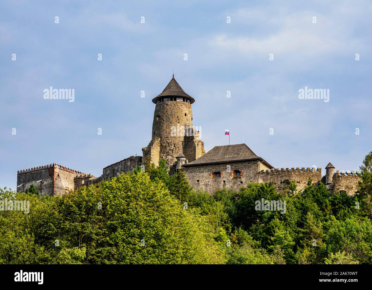 Il castello di Stara Lubovna, Regione di Presov, Slovacchia Foto Stock