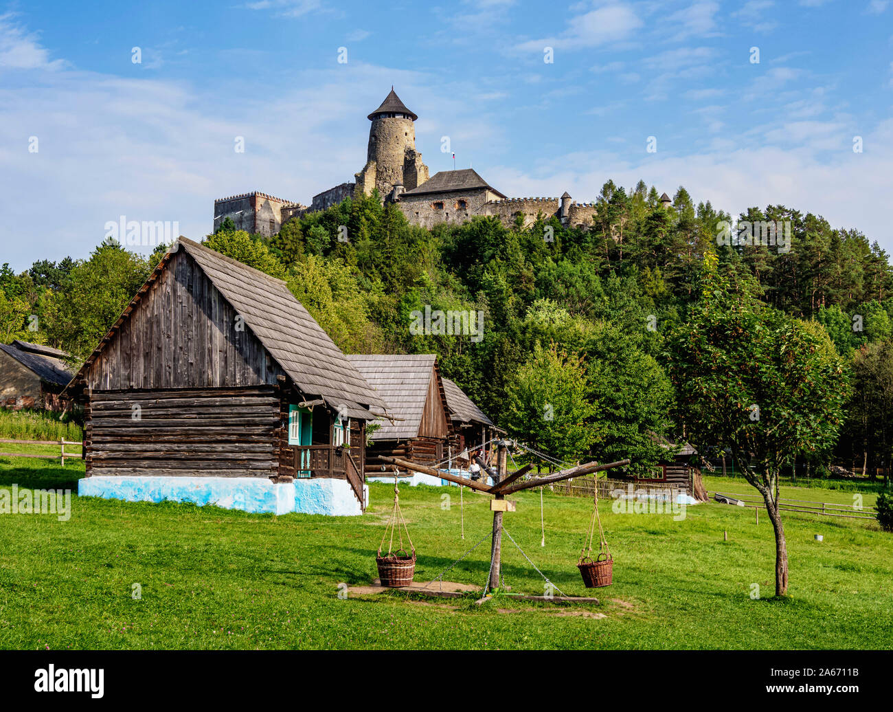 Open Air Museum a Stara Lubovna, Regione di Presov, Slovacchia Foto Stock