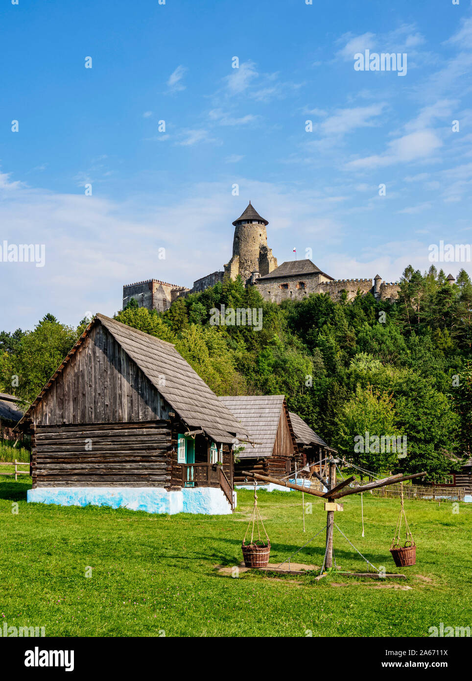 Open Air Museum a Stara Lubovna, Regione di Presov, Slovacchia Foto Stock