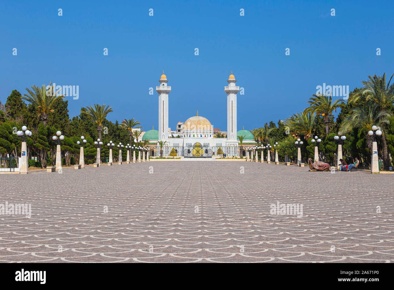 La Tunisia, Monastir, Bourguiba mausoleo Foto Stock