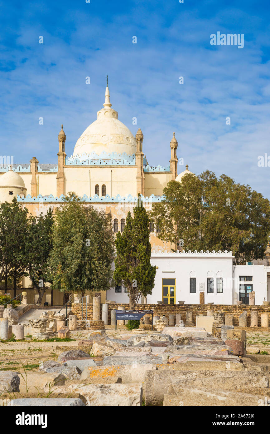 La Tunisia, Tunisi, Cartagine Byrsa Hill, St Louis Cathedral Foto Stock