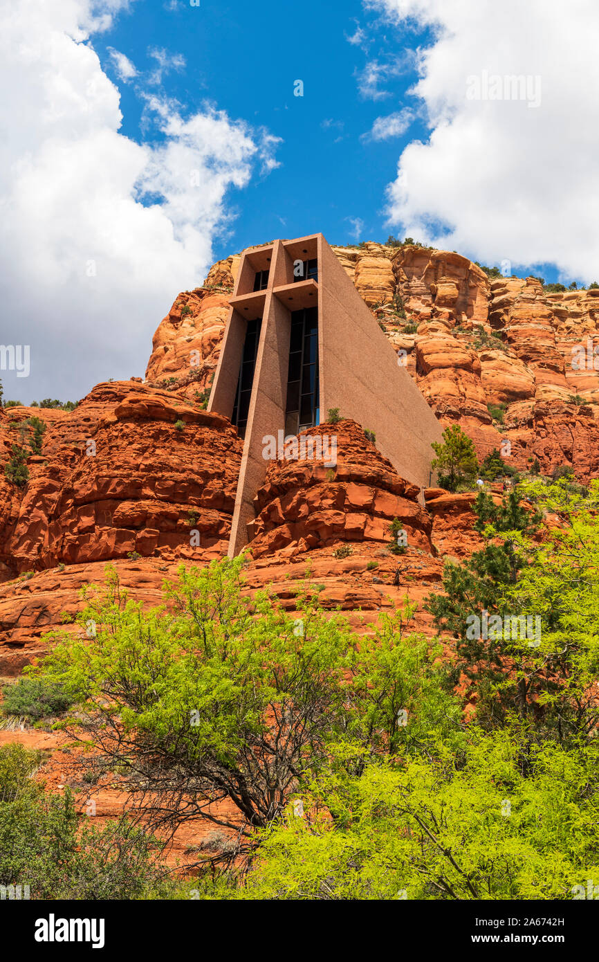 Cappella di Santa Croce a Sedona, in Arizona, USA, America del Nord Foto Stock