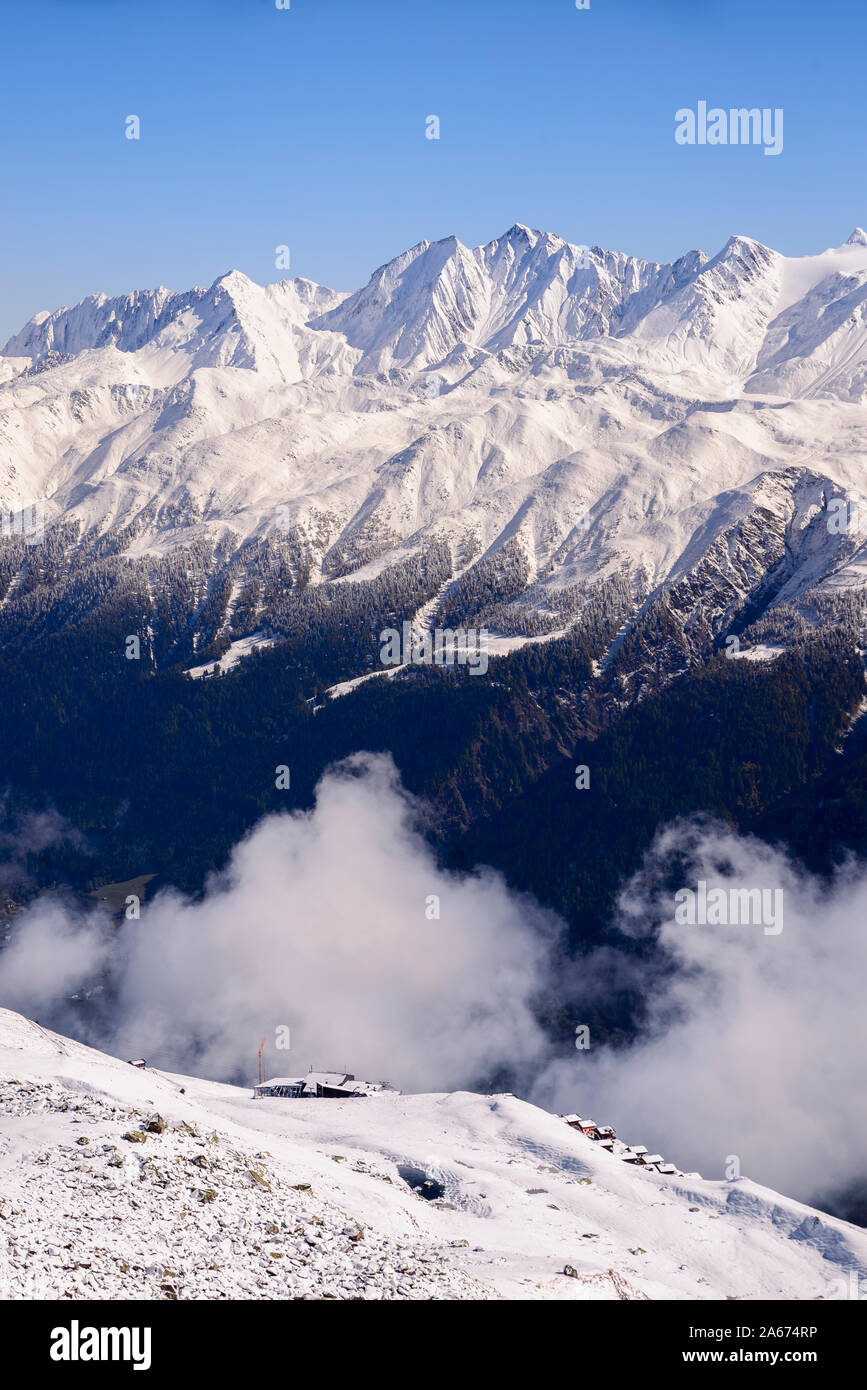 Aletscharena in den Berner Alpen, Vallese, Svizzera, Europa Foto Stock