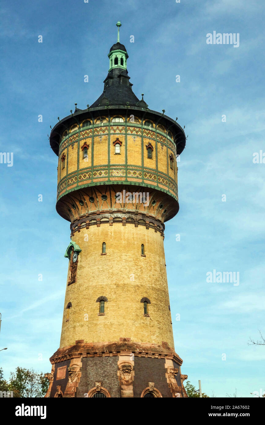 Wasserturm Nord, Water Tower Halle (Saale), Germania Foto Stock