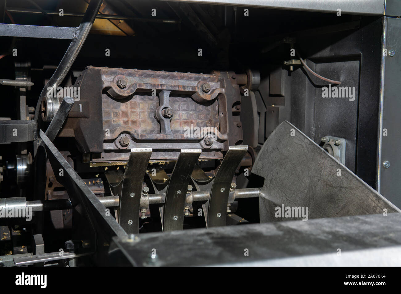 Industrial waffel waffle cuoce foglio Foto Stock