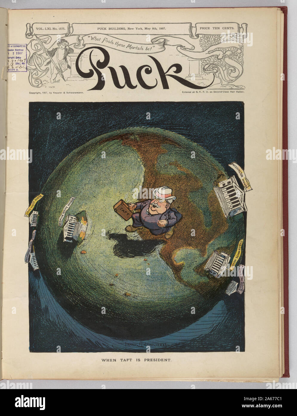 Quando Taft è presidente / Frank A. Nankivell. Foto Stock