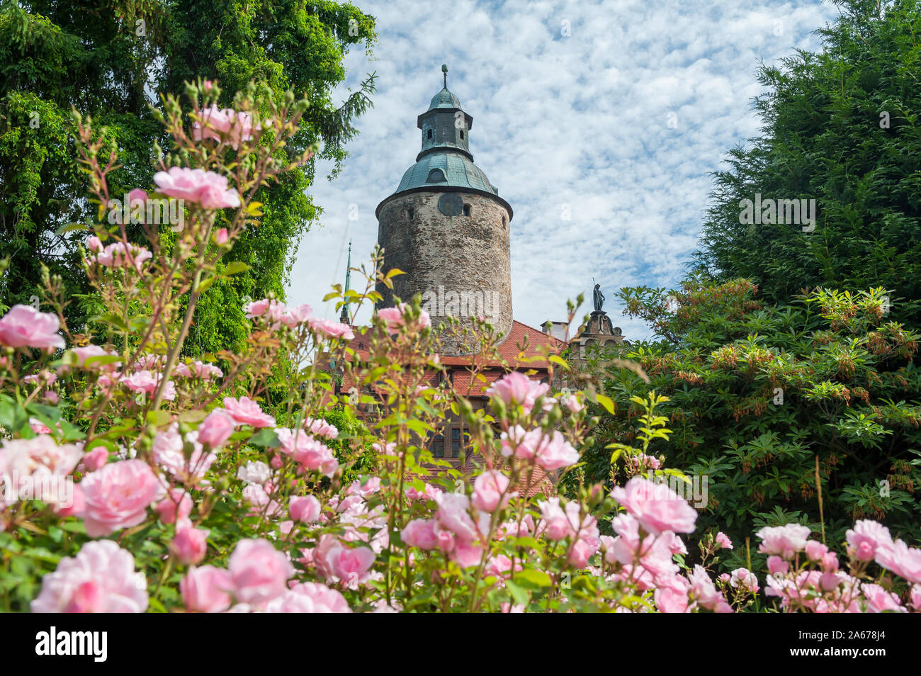 Il castello di Czocha, Bassa Slesia voivodato, Polonia Foto Stock