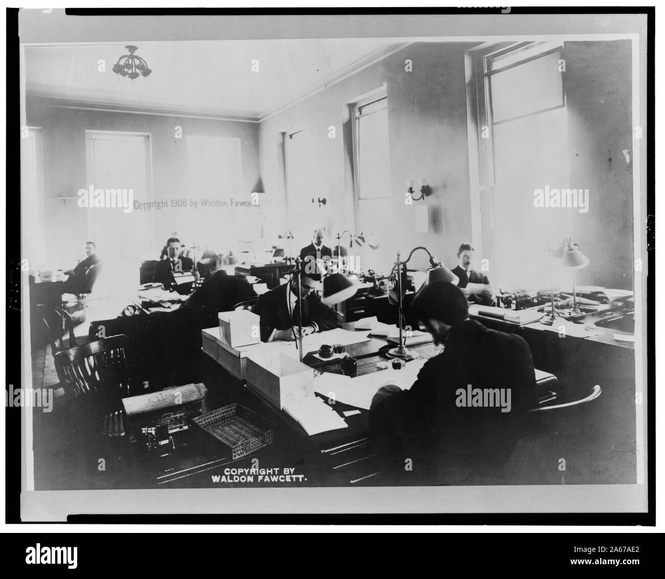 White House business office i dipendenti al lavoro Foto Stock