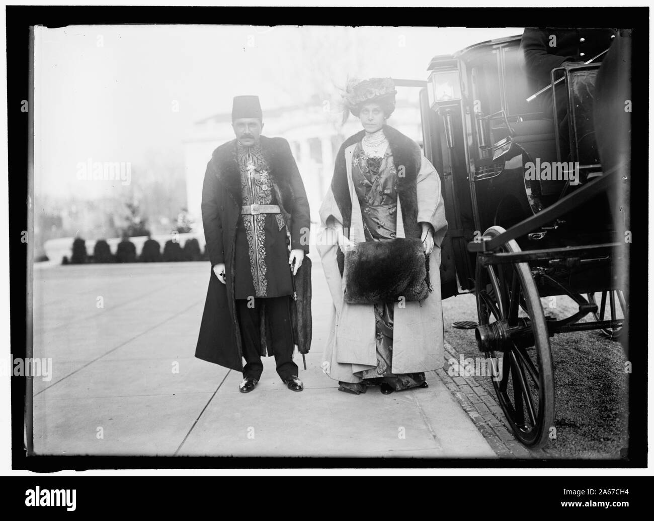 Visitatori della Casa Bianca di Washington, D.C. Foto Stock