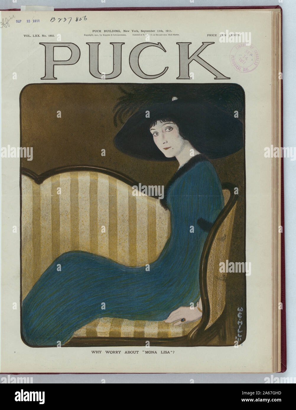 Perché preoccuparsi di Mona Lisa / W.E. Hill '11. Foto Stock