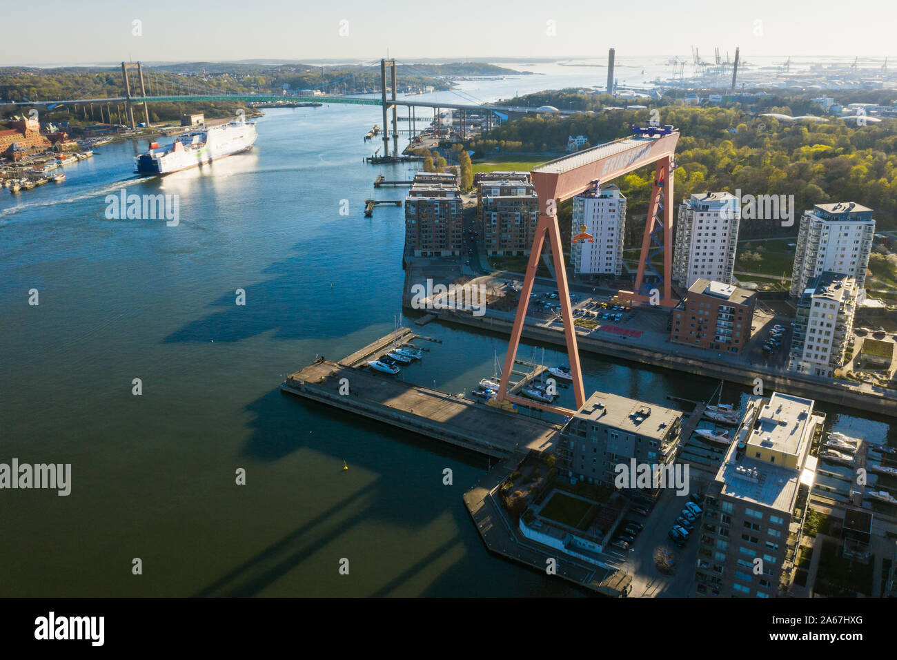 Vista aerea della moderna zona soggiorno Foto Stock