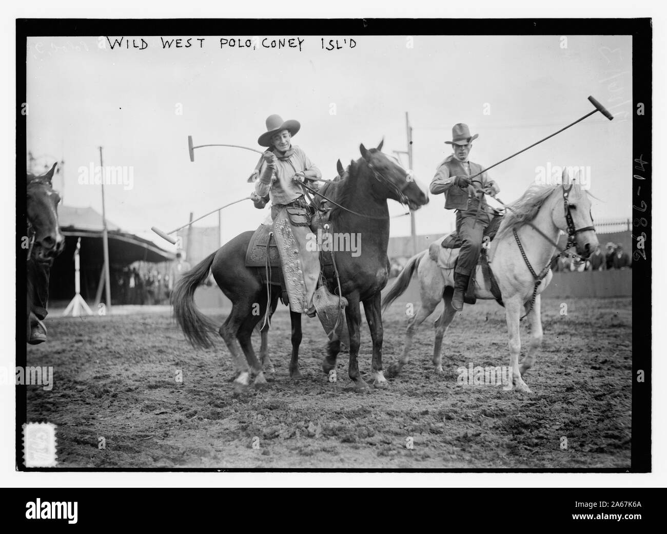 Wild West Polo, Coney Isl. Foto Stock