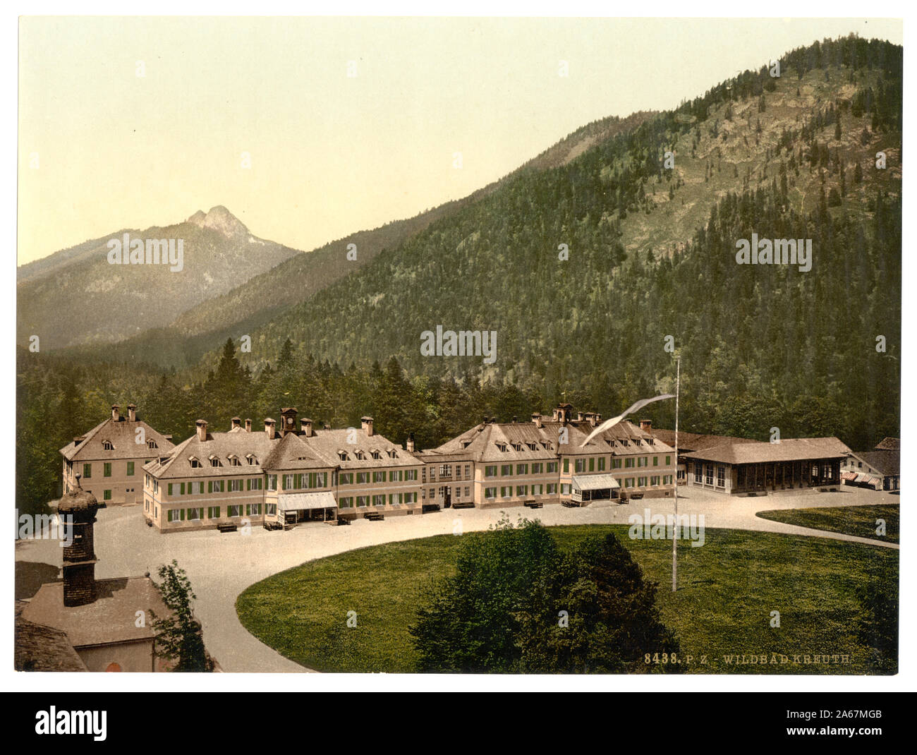 Wildbad Kreuth, Alta Baviera, Germania; titolo dalla Detroit Publishing Co., catalogo J-sezione estera. Detroit, Michigan. : Detroit Photographic Company, 1905.; fa parte di: Viste della Germania nella stampa Photochrom collection.; stampa n. 8434.; Foto Stock