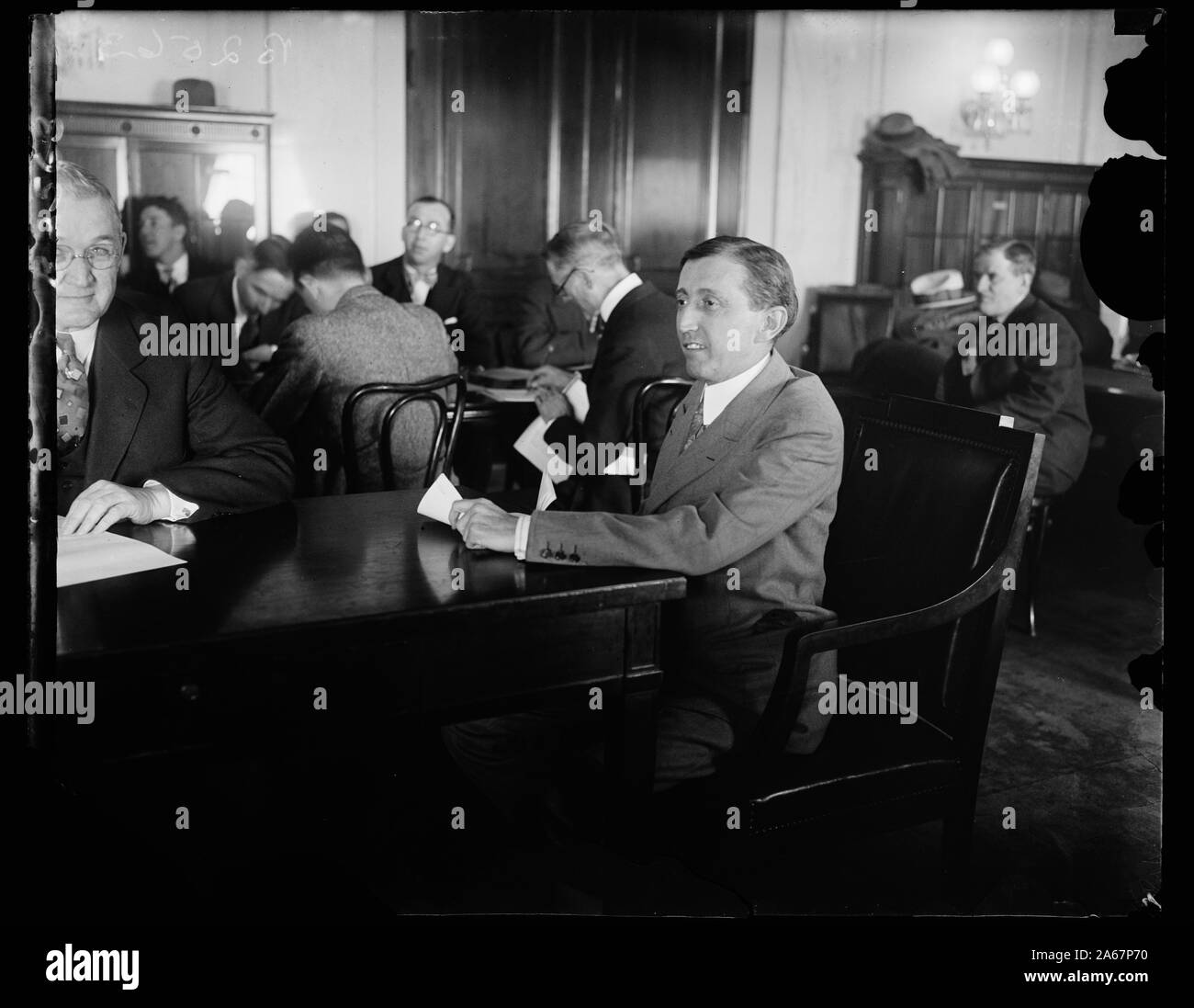 Hays sarà visualizzato prima del senato indagando olio comitato. Sarà H. Hays, ex presidente del Comitato Nazionale Repubblicano e ora lo zar del film, testimoniando al senato teiera cupola Comitato presso il Campidoglio oggi. Hays è apparso in risposta alla richiesta della Commissione per una spiegazione del $75.000 campagna repubblicana contributo riscosso da Harry F. Sinclair Foto Stock