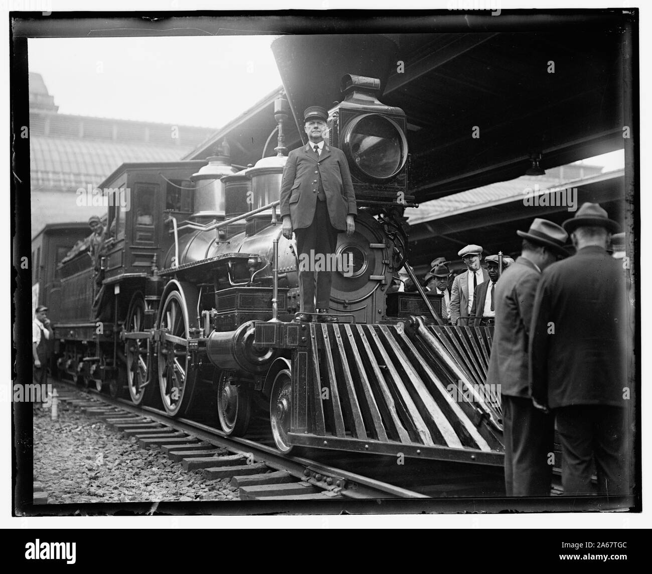 Pubblicità fotografia del William uncini alla Stazione Union, Washington D.C. il 20 settembre 1927 in rotta per la Fiera del cavallo di ferro, tenutasi il 24 Settembre - Ottobre 8, 1927 in Halethorpe, MD. (La Biblioteca del Congresso sito web non identificare la locomotiva, ma se si ha familiarità con il William uncini, è facile riconoscere questa è una foto di esso.); Foto Stock