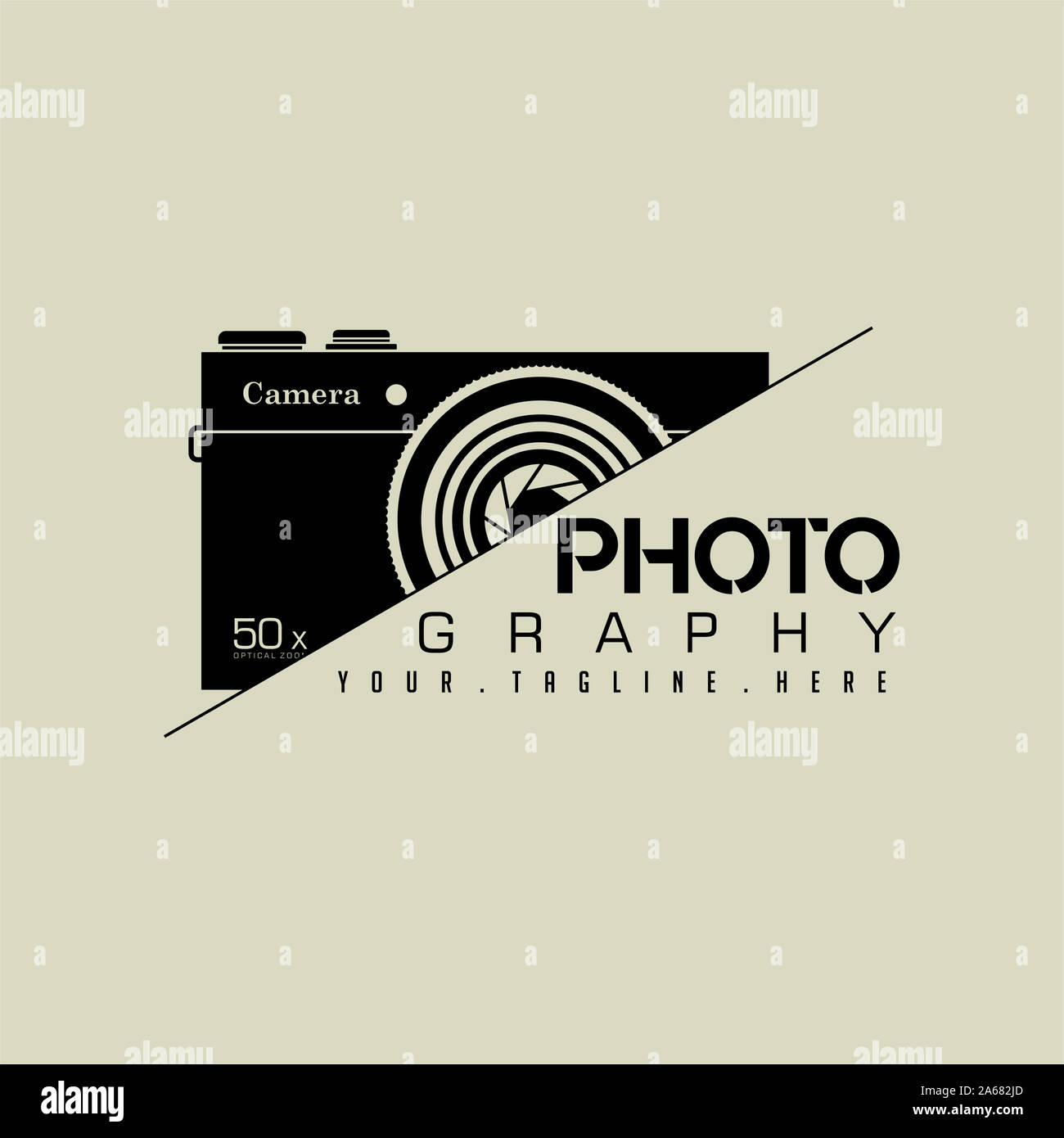 Tasca fotocamera fotografia icona logo vector Foto Stock