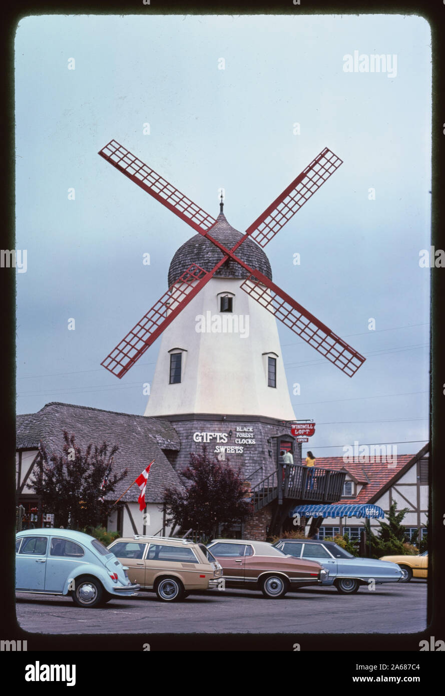 Edificio Windmire, Solvang, California Foto Stock