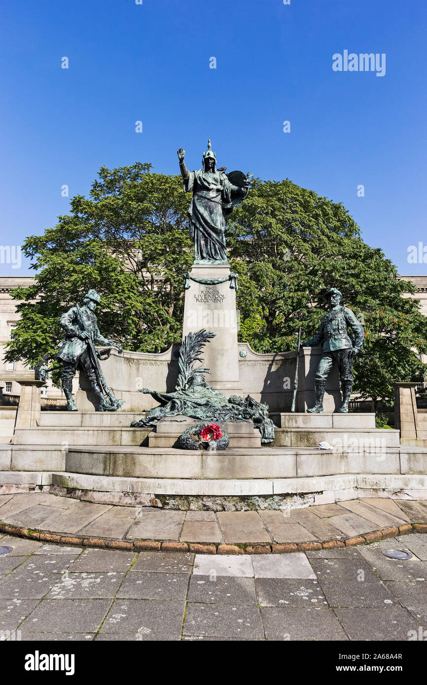 Kings Liverpool reggimento memoriale di guerra in Liverpool, Regno Unito Foto Stock