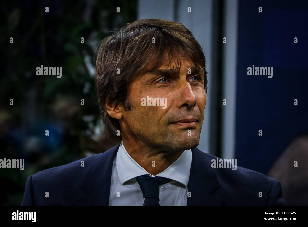 Ottobre 23, 2019, Milano, Italia: antonio conte (fc internazionale)durante , Soccer Champions League campionato Gli uomini in Milano, Italia, 23 Ottobre 2019 - LPS/Fabrizio Carabelli (credito Immagine: © Fabrizio Carabelli/LPS tramite ZUMA filo) Foto Stock