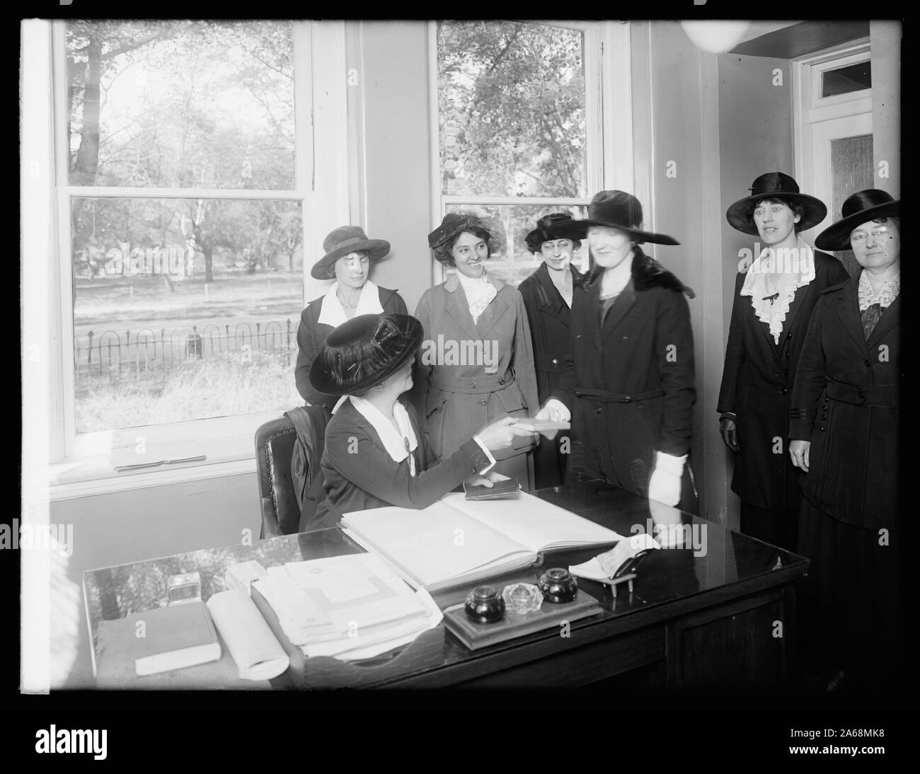 Le donne di presidenza, il dipartimento di polizia Foto Stock