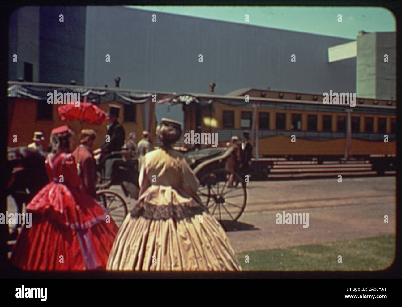 Fiera Mondiale, railroad pageant. Foto Stock