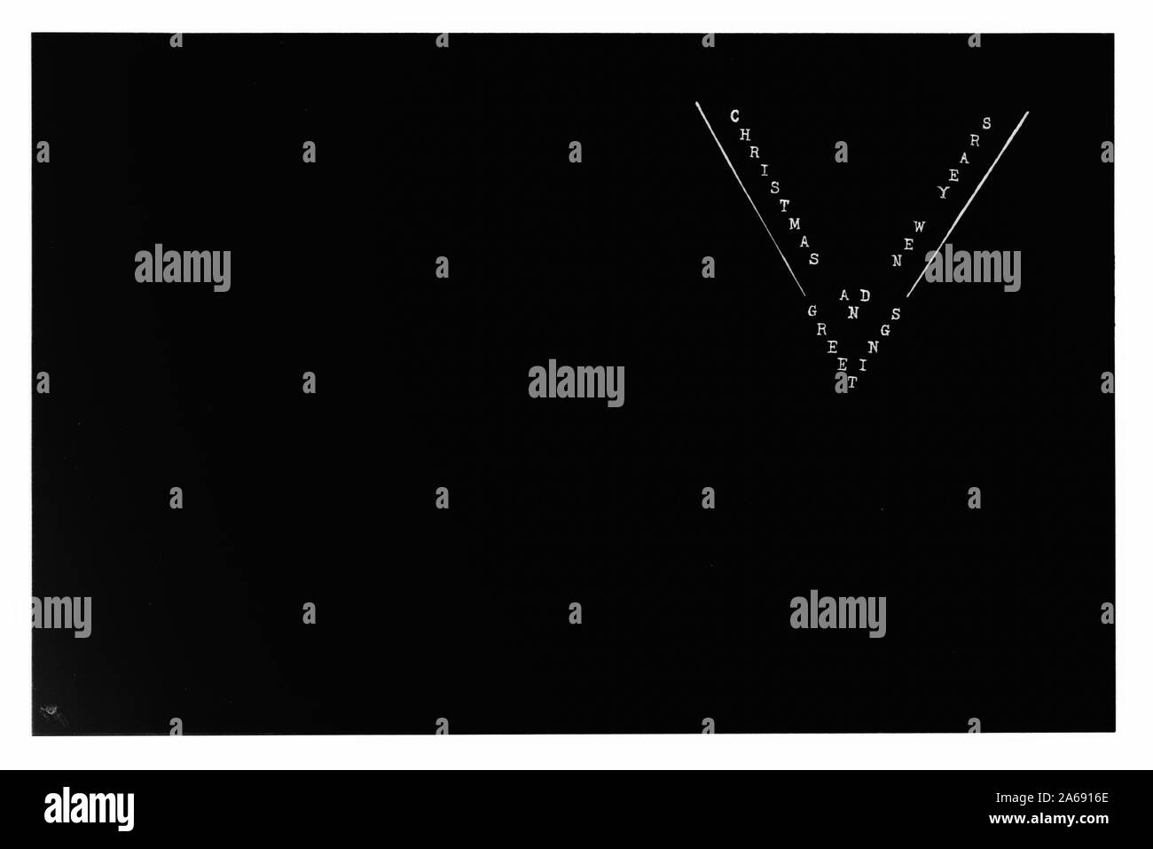 Xmas [cioè, Natale] Carte di vittoria Foto Stock