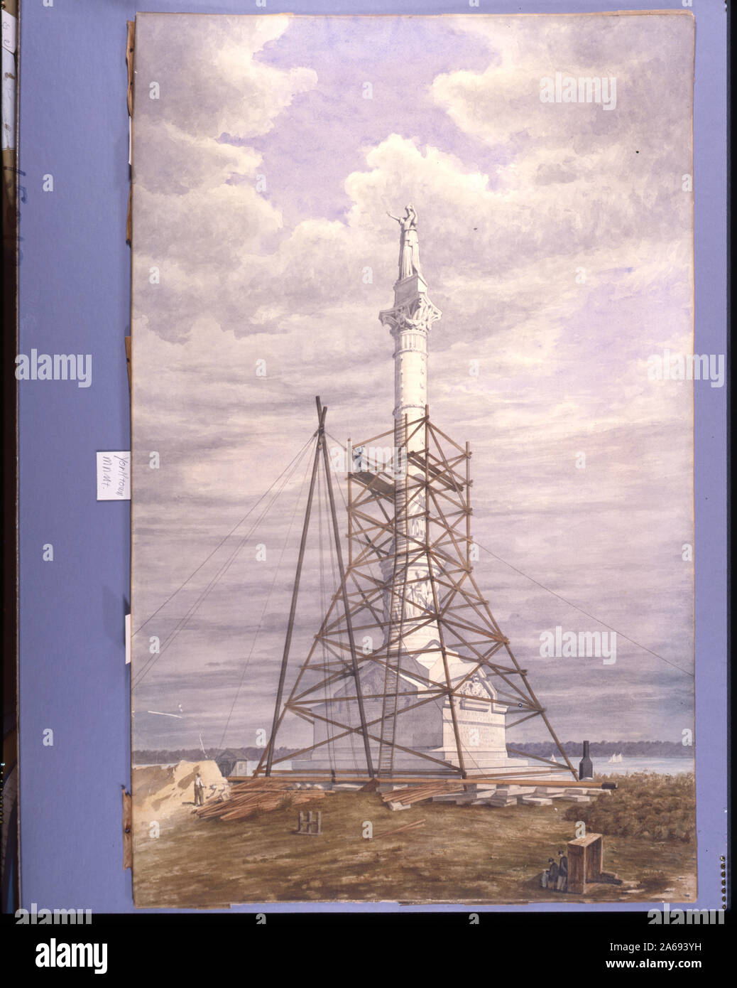 Yorktown monumento (Alliance e il Monumento della Vittoria), Yorktown, Virginia. Rendering] / RMH 1884 Foto Stock