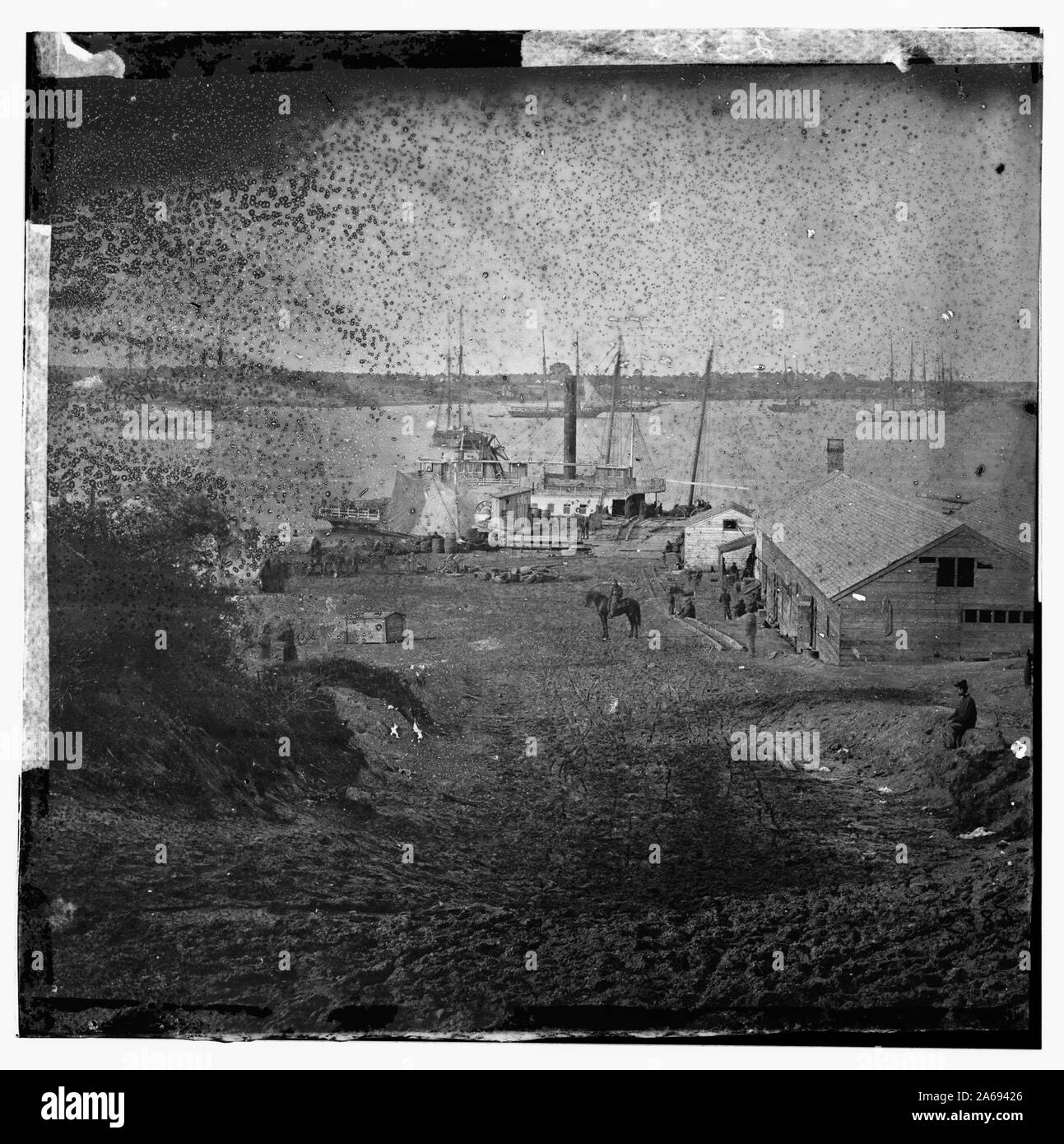 Yorktown, Virginia. Sbarco di fronte Gloucester Foto Stock