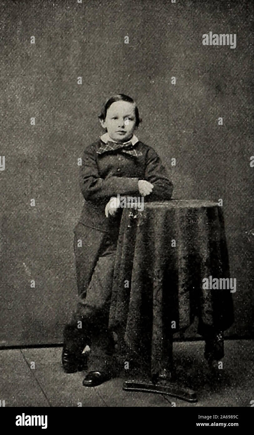 Willie Lincoln, figlio del presidente Abraham Lincoln, circa 1860 Foto Stock