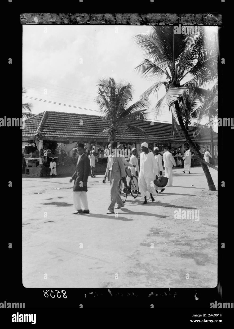 Zanzibar. Scena di strada in un mercato aperto Foto Stock
