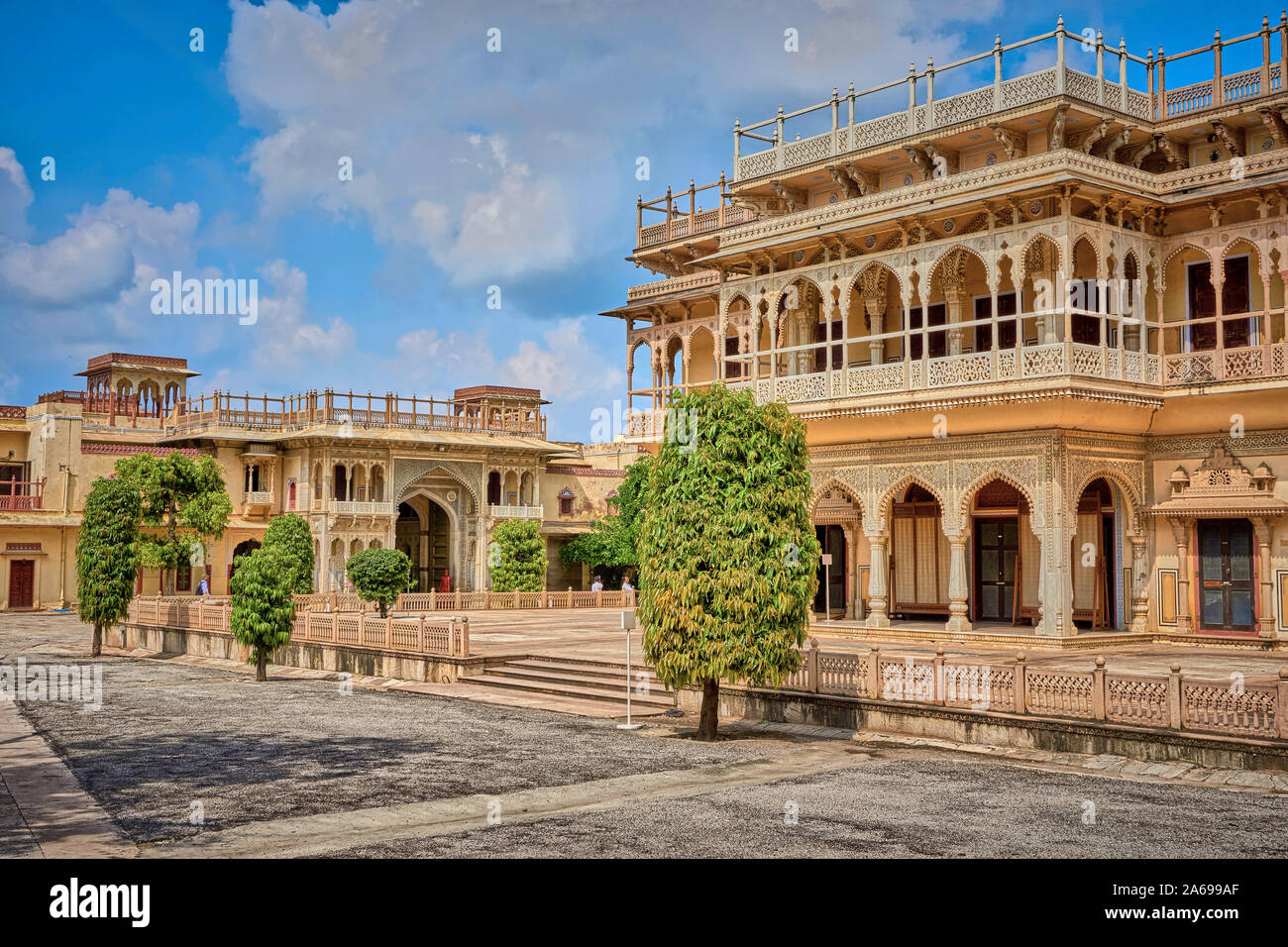 City Palace Jaipur India Rajasthan Foto Stock
